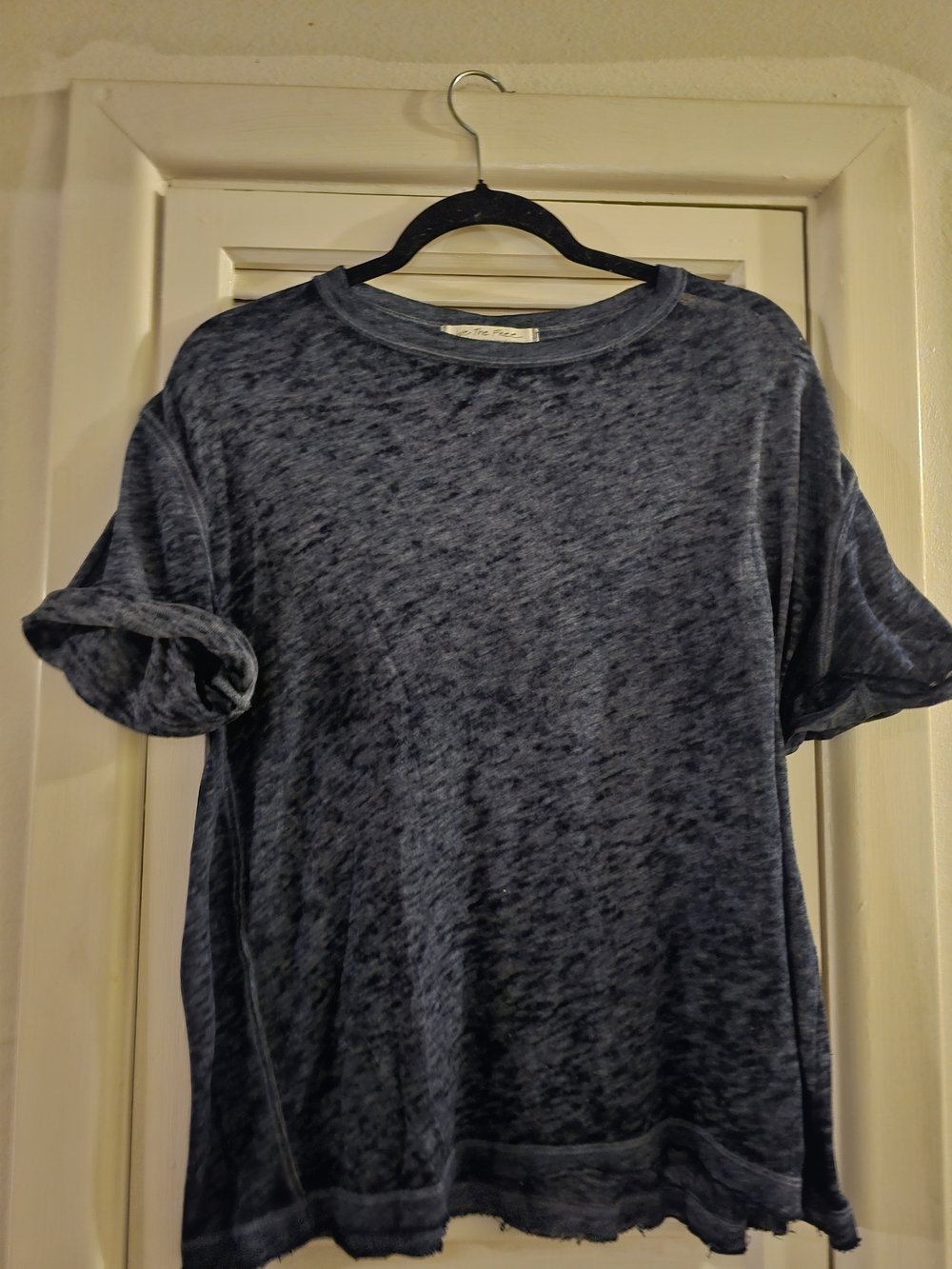 3/$13 We The Free Washed Navy Short-Sleeve Crewneck Tee